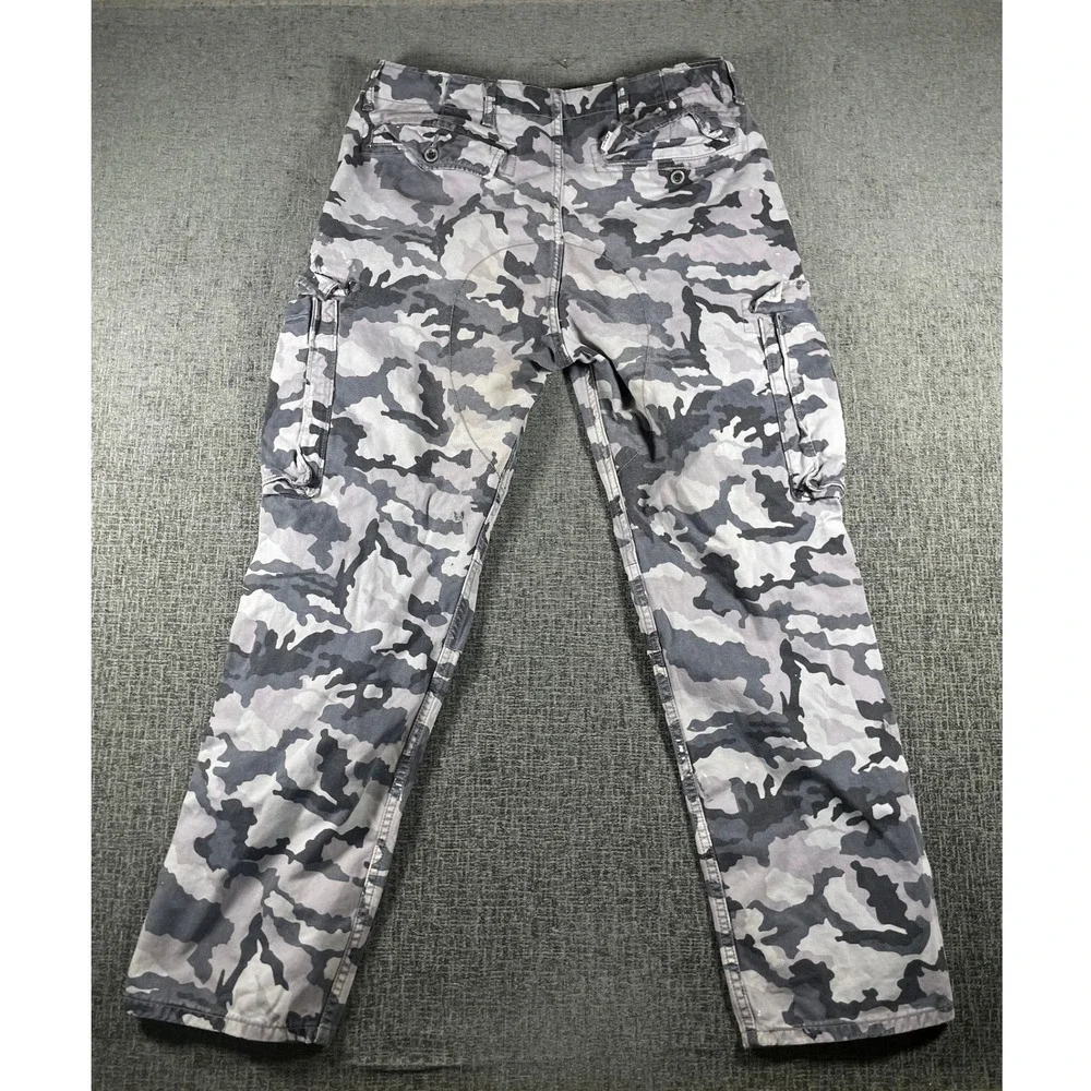 Levis Mens Grey Camo Cargo Pants Urban Camouflage Straight Leg W33 L32